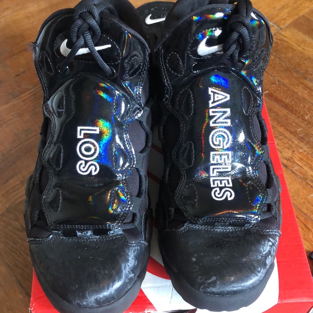Nike Air More Money All LA W 9 BLK like new w/ box - Picture 3 of 15